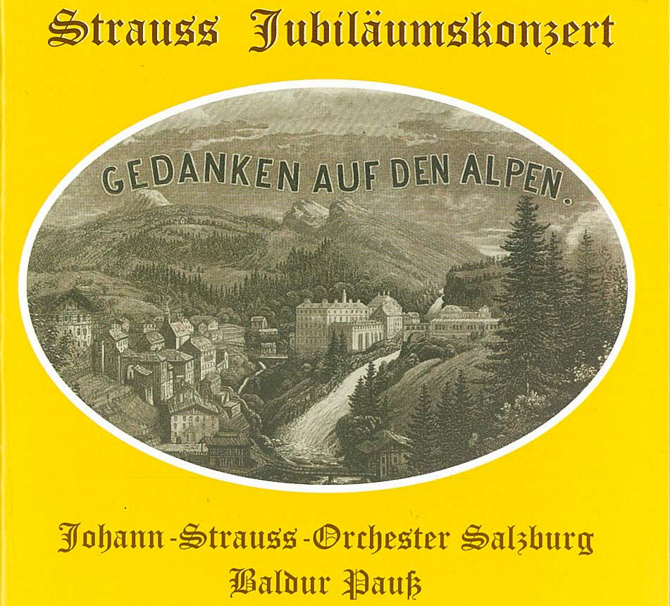 Tonträger CD Cover - Gedanken auf den Alpen