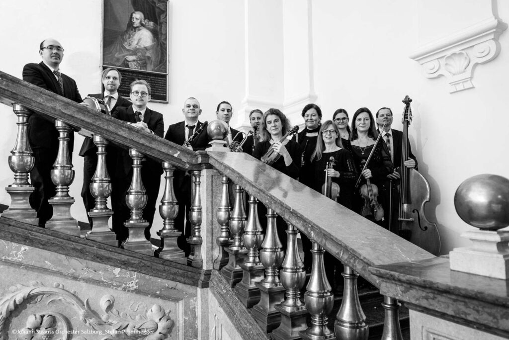 Das Johann Strauss Orchester Salzburg in der alten fürsterzbischöfliche Residenz in Salzburg